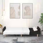 Casa si Gradina - Mobilier - Canapele si coltare - Canapele - Canapea extensibila cu 2 locuri, negru, material textil - Infinity.ro