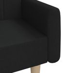 Casa si Gradina - Mobilier - Canapele si coltare - Canapele - Canapea extensibila cu 2 locuri, negru, material textil - Infinity.ro