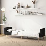 Casa si Gradina - Mobilier - Canapele si coltare - Canapele - Canapea extensibila cu 2 locuri, negru, material textil - Infinity.ro
