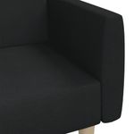 Casa si Gradina - Mobilier - Canapele si coltare - Canapele - Canapea extensibila cu 2 locuri, negru, material textil - Infinity.ro