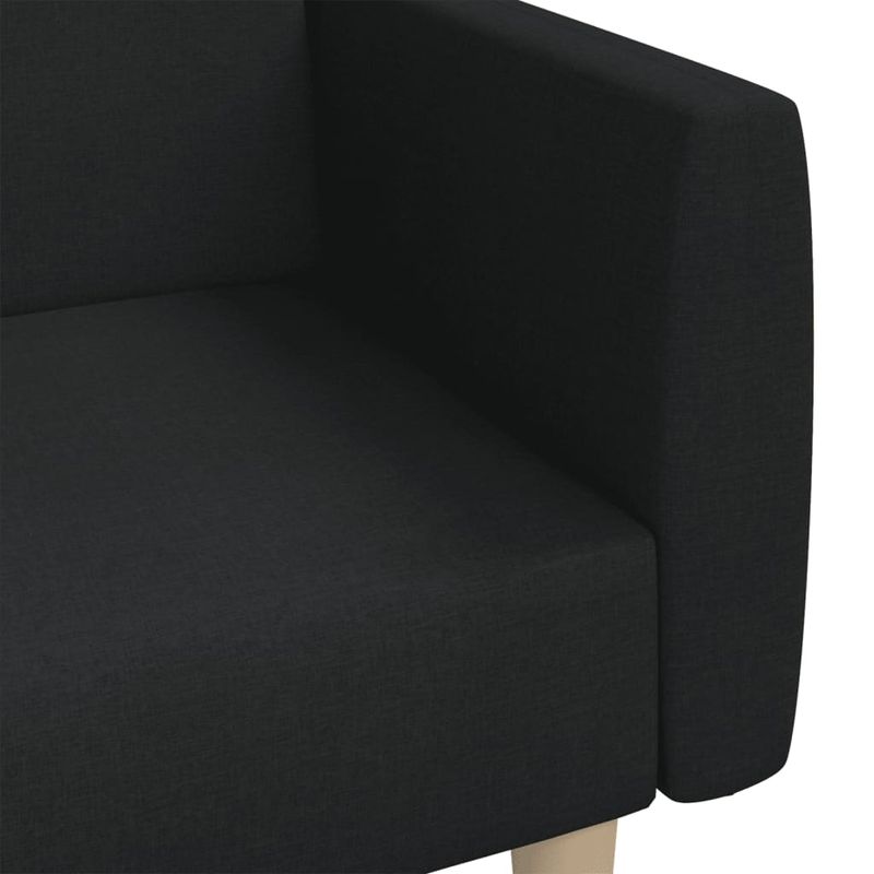 Casa si Gradina - Mobilier - Canapele si coltare - Canapele - Canapea extensibila cu 2 locuri, negru, material textil - Infinity.ro