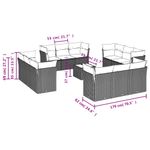 Casa si Gradina - Gradina si terasa - Mobilier exterior - Seturi mobila gradina - Set canapele de gradina, 13 piese, cu perne, bej, poliratan - Infinity.ro