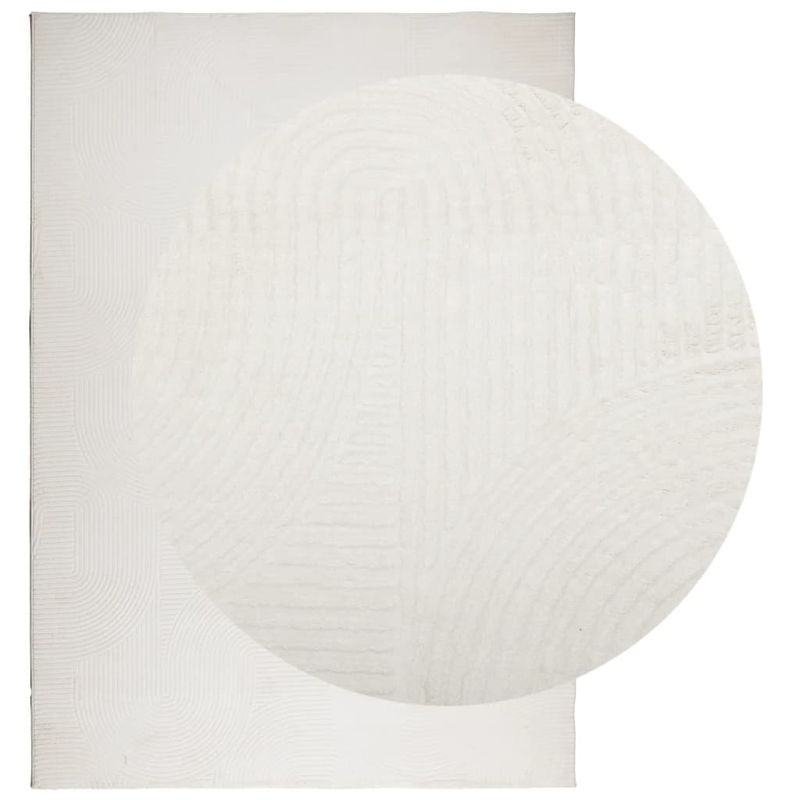 Casa si Gradina - Textile si covoare - Covoare - Covoare casa - Covor "IZA" aspect scandinav, cu fire scurte, crem, 120x170 cm - Infinity.ro