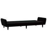 Casa si Gradina - Mobilier - Canapele si coltare - Canapele - Canapea extensibila cu 2 locuri, negru, catifea - Infinity.ro