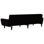 Casa si Gradina - Mobilier - Canapele si coltare - Canapele - Canapea extensibila cu 2 locuri, negru, catifea - Infinity.ro