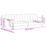 Casa si Gradina - Mobilier - Canapele si coltare - Canapele - Canapea extensibila cu 2 locuri, negru, catifea - Infinity.ro