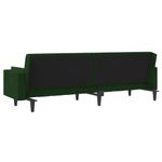Casa si Gradina - Mobilier - Canapele si coltare - Canapele - Canapea extensibila cu 2 locuri, 2 perne, verde inchis catifea - Infinity.ro