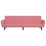 Casa si Gradina - Mobilier - Canapele si coltare - Canapele - Canapea extensibila cu 2 locuri, roz, catifea - Infinity.ro
