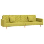 Casa si Gradina - Mobilier - Canapele si coltare - Canapele - Canapea extensibila cu 2 locuri, 2 perne, verde, textil - Infinity.ro