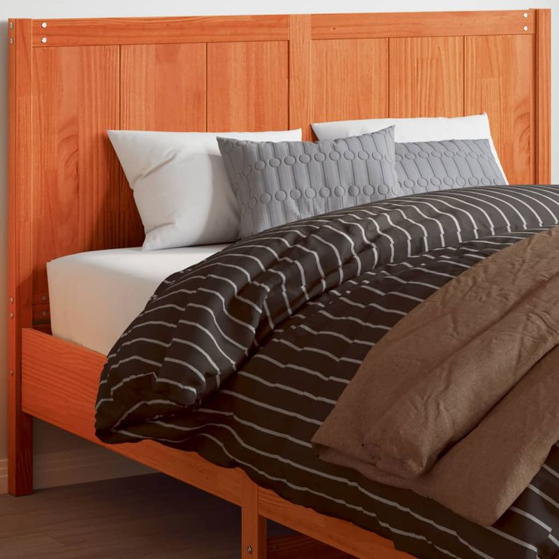 Casa si Gradina - Mobilier - Paturi si accesorii - Accesorii paturi - Tablie de pat, maro ceruit, 150 cm, lemn masiv de pin - Infinity.ro