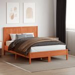 Casa si Gradina - Mobilier - Paturi si accesorii - Accesorii paturi - Tablie de pat, maro ceruit, 150 cm, lemn masiv de pin - Infinity.ro