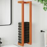 Casa si Gradina - Sanitare - Suporturi si accesorii baie - Suporturi baie - Suport prosoape, maro ceruit, 23x18x90 cm, lemn masiv pin - Infinity.ro
