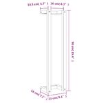 Casa si Gradina - Sanitare - Suporturi si accesorii baie - Suporturi baie - Suport prosoape, maro ceruit, 23x18x90 cm, lemn masiv pin - Infinity.ro