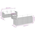 Casa si Gradina - Gradina si terasa - Mobilier exterior - Seturi mobila gradina - Set canapele de gradina cu perne, 7 piese, negru, poliratan - Infinity.ro