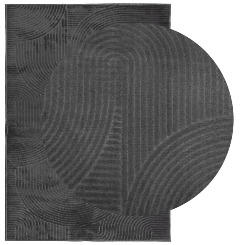 Casa si Gradina - Textile si covoare - Covoare - Covoare casa - Covor "IZA" aspect scandinav cu fire scurte, antracit,120x170cm - Infinity.ro