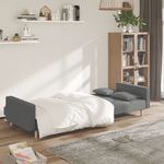 Casa si Gradina - Mobilier - Canapele si coltare - Canapele - Canapea extensibila cu 2 locuri, 2 perne, gri deschis, textil - Infinity.ro