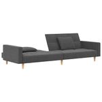 Casa si Gradina - Mobilier - Canapele si coltare - Canapele - Canapea extensibila cu 2 locuri, 2 perne, gri deschis, textil - Infinity.ro