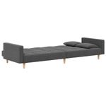 Casa si Gradina - Mobilier - Canapele si coltare - Canapele - Canapea extensibila cu 2 locuri, 2 perne, gri deschis, textil - Infinity.ro