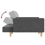 Casa si Gradina - Mobilier - Canapele si coltare - Canapele - Canapea extensibila cu 2 locuri, 2 perne, gri deschis, textil - Infinity.ro