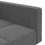 Casa si Gradina - Mobilier - Canapele si coltare - Canapele - Canapea extensibila cu 2 locuri, 2 perne, gri deschis, textil - Infinity.ro