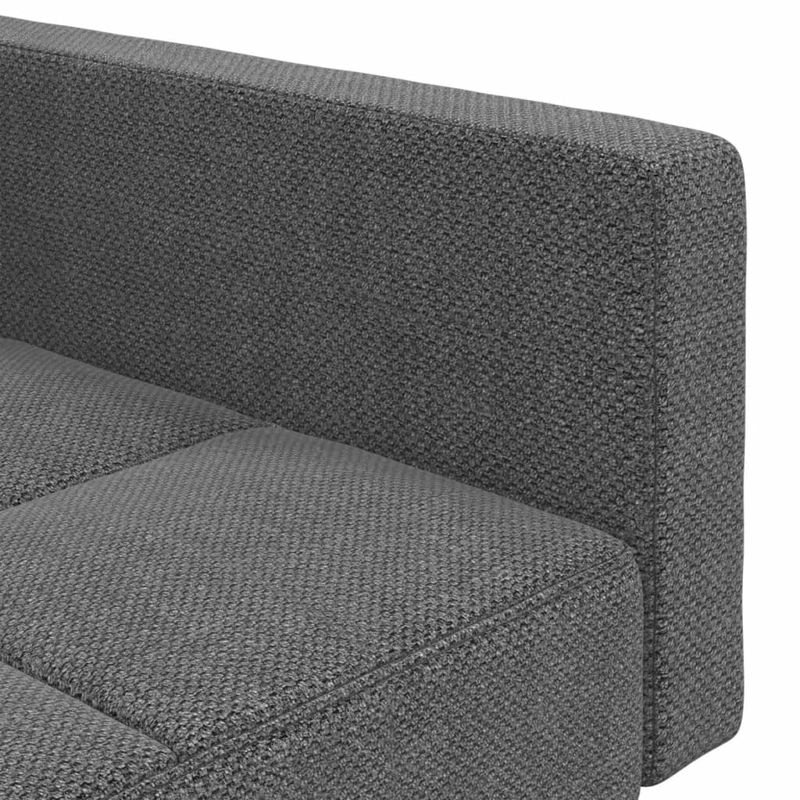 Casa si Gradina - Mobilier - Canapele si coltare - Canapele - Canapea extensibila cu 2 locuri, 2 perne, gri deschis, textil - Infinity.ro