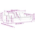 Casa si Gradina - Mobilier - Canapele si coltare - Canapele - Canapea extensibila cu 2 locuri, 2 perne, gri deschis, textil - Infinity.ro