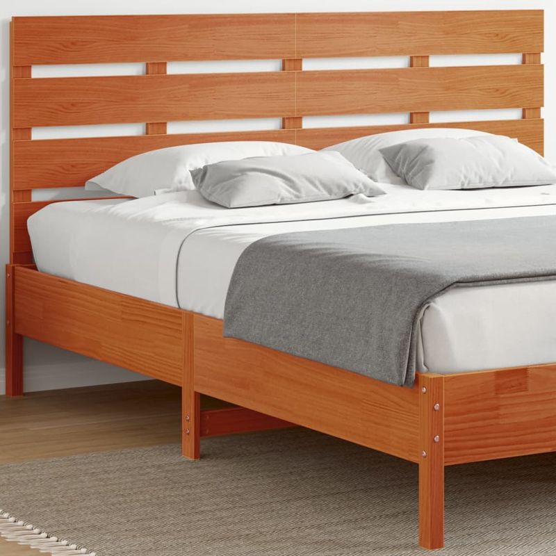Casa si Gradina - Mobilier - Paturi si accesorii - Accesorii paturi - Tablie de pat, maro ceruit, 180.5x80 cm, lemn masiv de pin - Infinity.ro