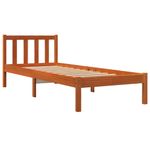 Casa si Gradina - Mobilier - Paturi si accesorii - Paturi - Pat de zi, maro ceruit, 75x190 cm, lemn masiv de pin - Infinity.ro