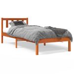Casa si Gradina - Mobilier - Paturi si accesorii - Paturi - Pat de zi, maro ceruit, 75x190 cm, lemn masiv de pin - Infinity.ro