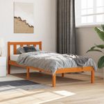 Casa si Gradina - Mobilier - Paturi si accesorii - Paturi - Pat de zi, maro ceruit, 75x190 cm, lemn masiv de pin - Infinity.ro