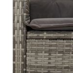Casa si Gradina - Gradina si terasa - Mobilier exterior - Seturi mobila gradina - Set mobilier de gradina cu perne, 5 piese, gri, poliratan - Infinity.ro