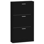 Casa si Gradina - Mobilier - Organizare si depozitare - Organizator incaltaminte - Pantofar, negru, 59x17x108 cm, lemn compozit - Infinity.ro