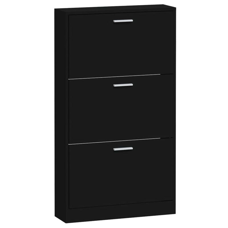 Casa si Gradina - Mobilier - Organizare si depozitare - Organizator incaltaminte - Pantofar, negru, 59x17x108 cm, lemn compozit - Infinity.ro