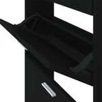 Casa si Gradina - Mobilier - Organizare si depozitare - Organizator incaltaminte - Pantofar, negru, 59x17x108 cm, lemn compozit - Infinity.ro