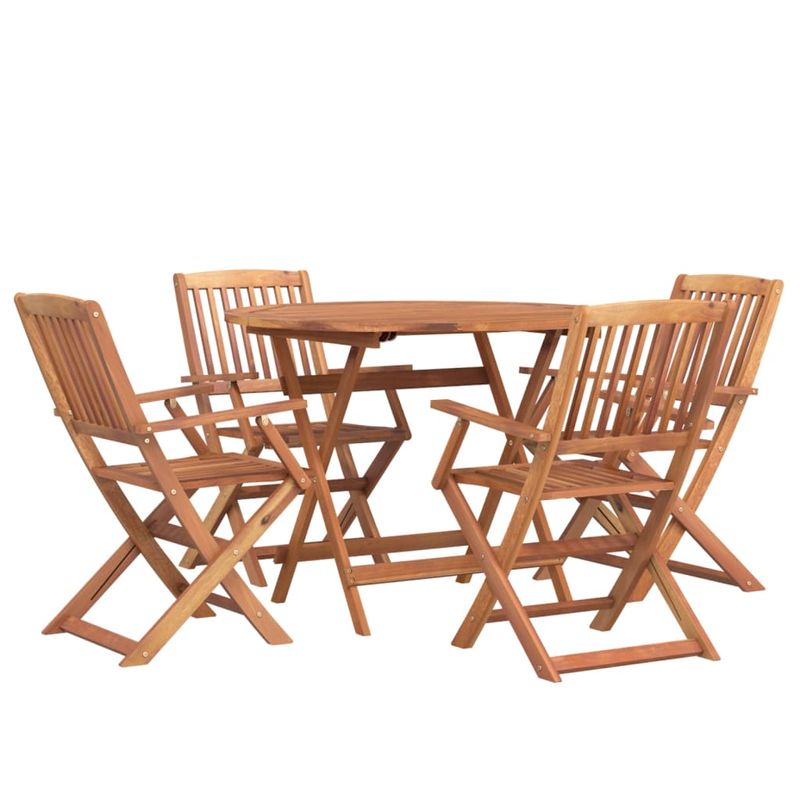 Casa si Gradina - Gradina si terasa - Mobilier exterior - Seturi mobila gradina - Set mobilier de gradina, 5 piese, lemn masiv de acacia - Infinity.ro