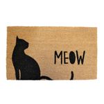 Casa si Gradina - Textile si covoare - Covoare - Covorase intrare - Covor intrare fibra cocos 43x73cm Meow - Infinity.ro