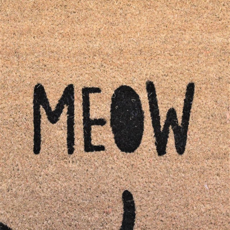 Casa si Gradina - Textile si covoare - Covoare - Covorase intrare - Covor intrare fibra cocos 43x73cm Meow - Infinity.ro