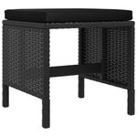 Casa si Gradina - Gradina si terasa - Mobilier exterior - Canapele si fotolii gradina - Set mobilier de gradina cu perne, 6 piese, negru, poliratan - Infinity.ro