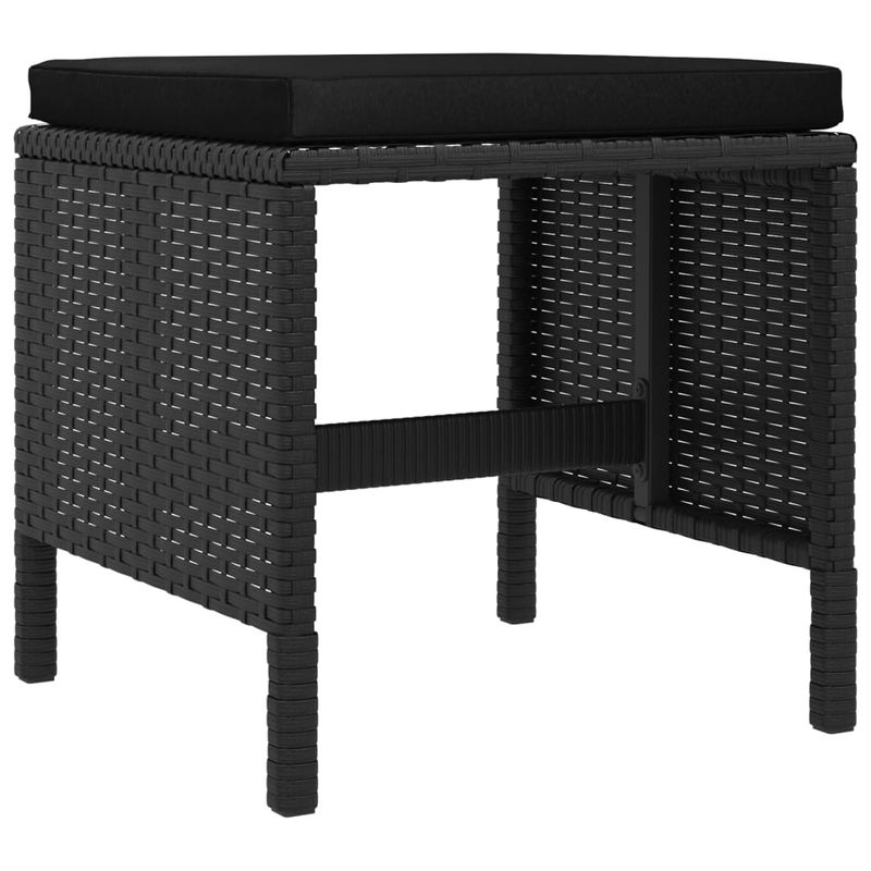 Casa si Gradina - Gradina si terasa - Mobilier exterior - Canapele si fotolii gradina - Set mobilier de gradina cu perne, 6 piese, negru, poliratan - Infinity.ro