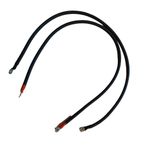 Auto si Moto - Reparatii si depanare - Redresoare - Set cablu baterie, diametru 25 mm, 2x25 cm, negru, papuci 25 mm - Infinity.ro