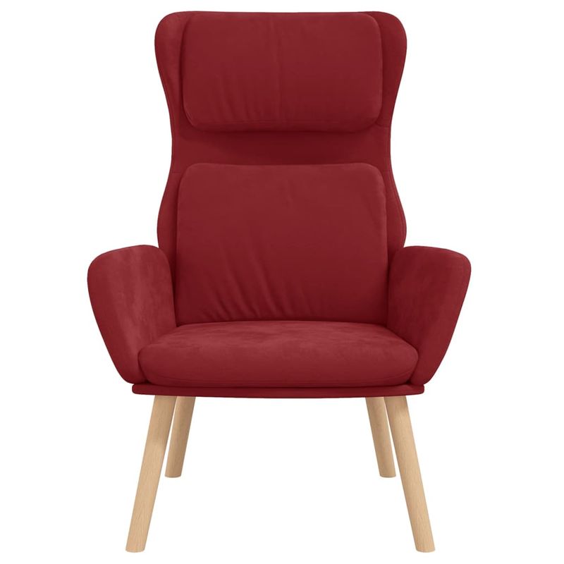 Casa si Gradina - Mobilier - Scaune si fotolii - Fotolii - Fotoliu de relaxare, rosu vin, catifea - Infinity.ro