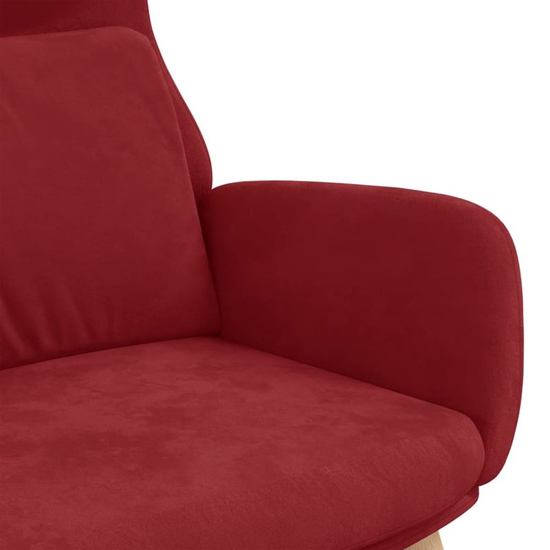 Casa si Gradina - Mobilier - Scaune si fotolii - Fotolii - Fotoliu de relaxare, rosu vin, catifea - Infinity.ro