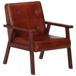 Casa si Gradina - Mobilier - Scaune si fotolii - Fotolii - Fotoliu, maro, piele naturala - Infinity.ro