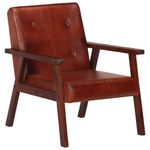 Casa si Gradina - Mobilier - Scaune si fotolii - Fotolii - Fotoliu, maro, piele naturala - Infinity.ro
