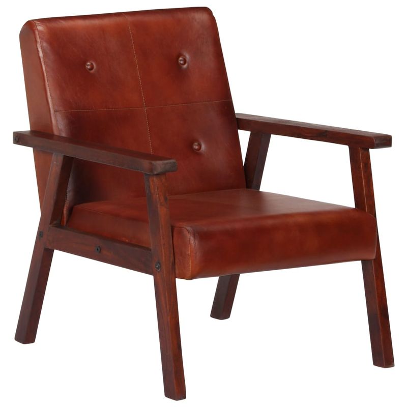 Casa si Gradina - Mobilier - Scaune si fotolii - Fotolii - Fotoliu, maro, piele naturala - Infinity.ro