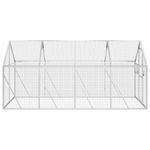Petshop - Accesorii petshop - Culcusuri si custi - Tarcuri si colivii - Voliera de pasari, argintiu, 1,79x4x1,85 m, aluminiu - Infinity.ro