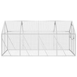 Petshop - Accesorii petshop - Culcusuri si custi - Tarcuri si colivii - Voliera de pasari, argintiu, 1,79x4x1,85 m, aluminiu - Infinity.ro