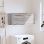 Casa si Gradina - Mobilier - Dulapuri si sifoniere - Dulapuri - Dulap de perete, gri sonoma, 80x36,5x35 cm, lemn compozit - Infinity.ro