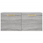 Casa si Gradina - Mobilier - Dulapuri si sifoniere - Dulapuri - Dulap de perete, gri sonoma, 80x36,5x35 cm, lemn compozit - Infinity.ro