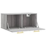 Casa si Gradina - Mobilier - Dulapuri si sifoniere - Dulapuri - Dulap de perete, gri sonoma, 80x36,5x35 cm, lemn compozit - Infinity.ro